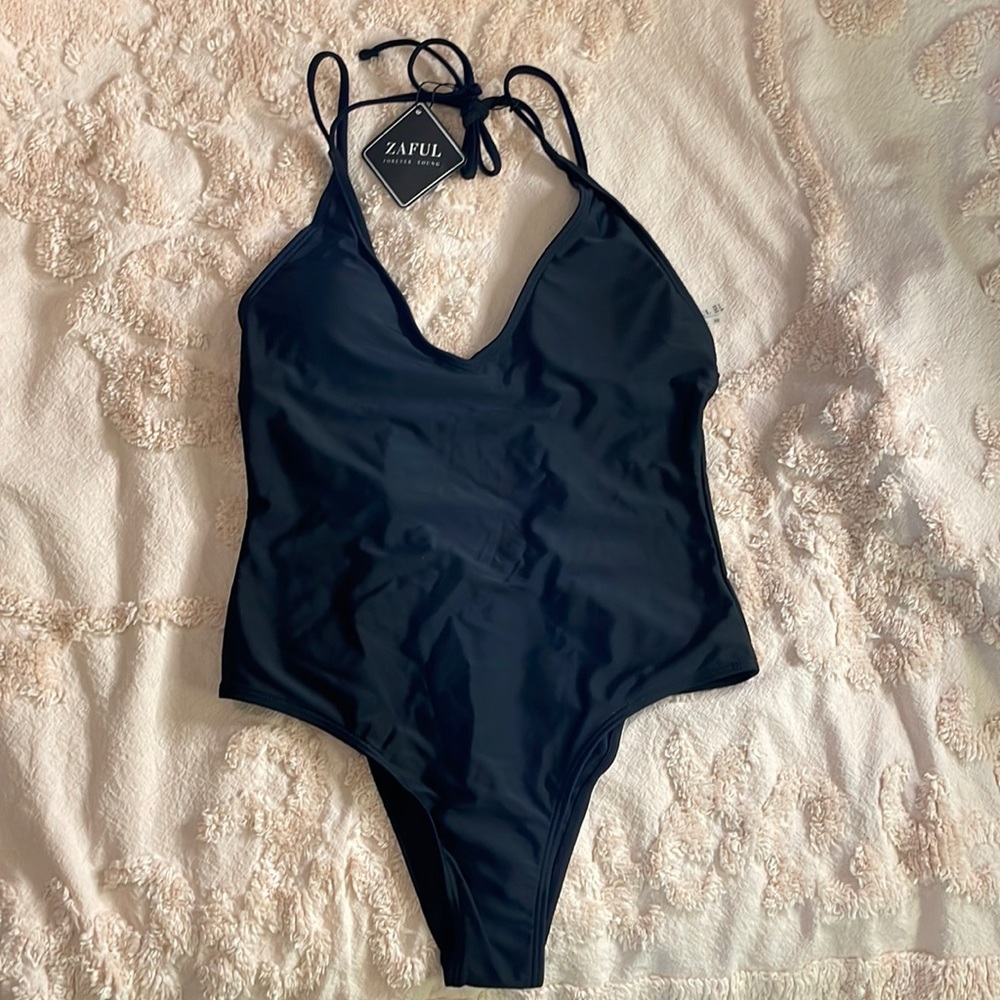 ZAFUL | Black One Piece Swimsuit